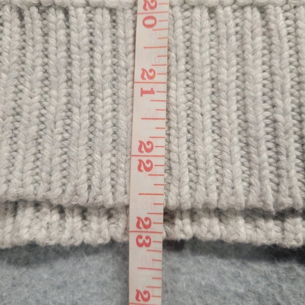 Free People Sweater Size Medium Chunky Cable Knit Oversized Gray Boho Indie - Picture 6 of 9